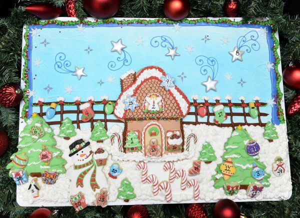 Advent calendar cookie